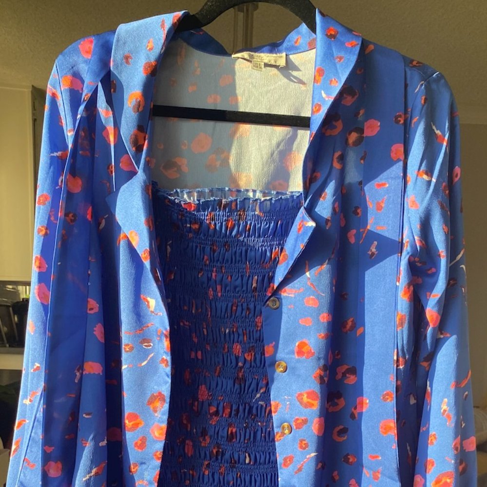 SOLD Never Fully Dressed Blue Floral Co-Ord